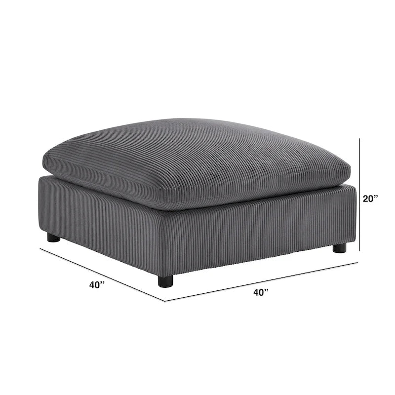 Pouf carré Cambrai 40 po par Greyson Living