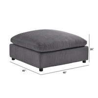 Pouf carré Cambrai 40 po par Greyson Living