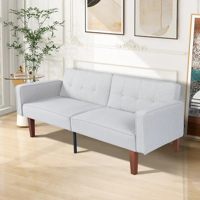 Canapé-lit futon en mousse à mémoire de forme, lit de repos pliable convertible causeuse