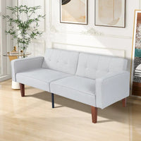 Canapé-lit futon en mousse à mémoire de forme, lit de repos pliable convertible causeuse