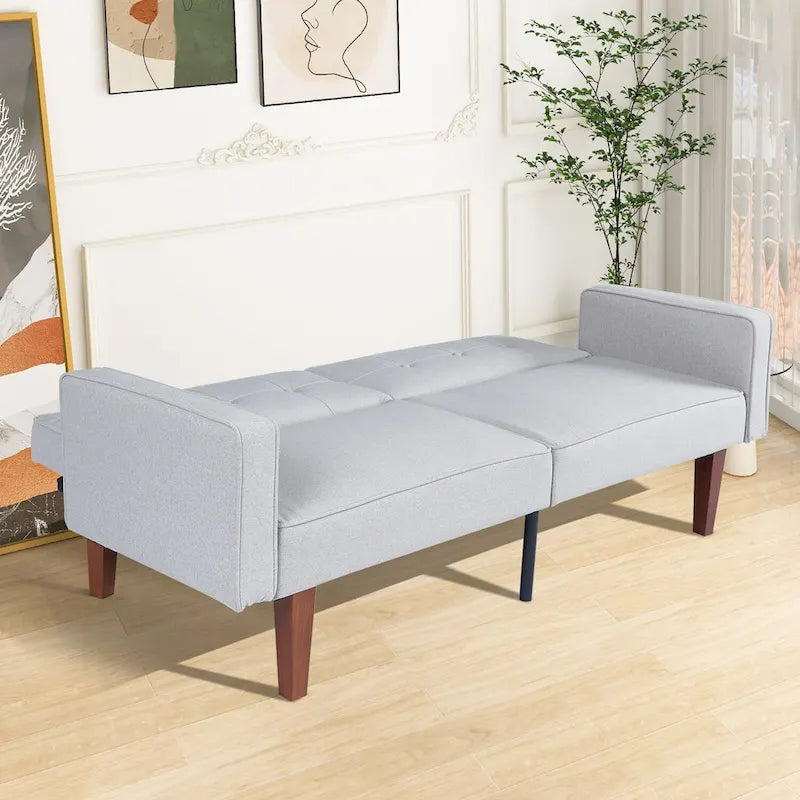 Canapé-lit futon en mousse à mémoire de forme, lit de repos pliable convertible causeuse