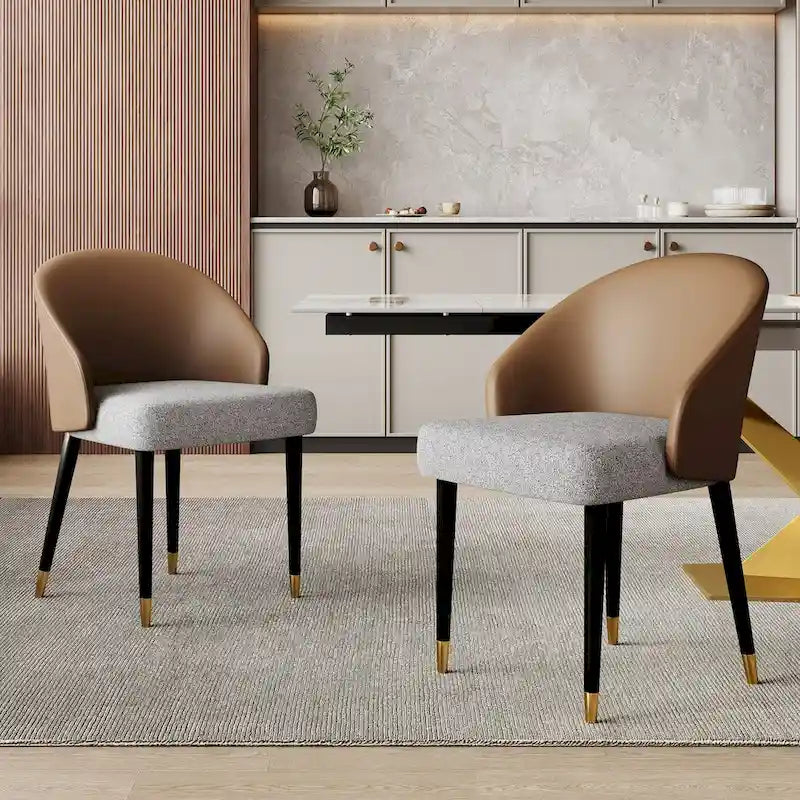 Ensemble de salle à manger 9 pièces avec table à manger rectangulaire extensible en pierre frittée de 240 cm et 8 chaises en similicuir