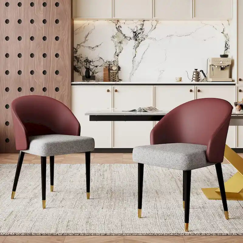 Ensemble de salle à manger 9 pièces avec table à manger rectangulaire extensible en pierre frittée de 240 cm et 8 chaises en similicuir