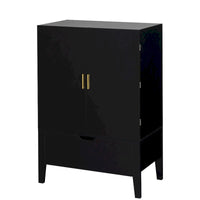 Meuble de buffet avec porte-bouteilles et porte-verres pour couloirs et salons