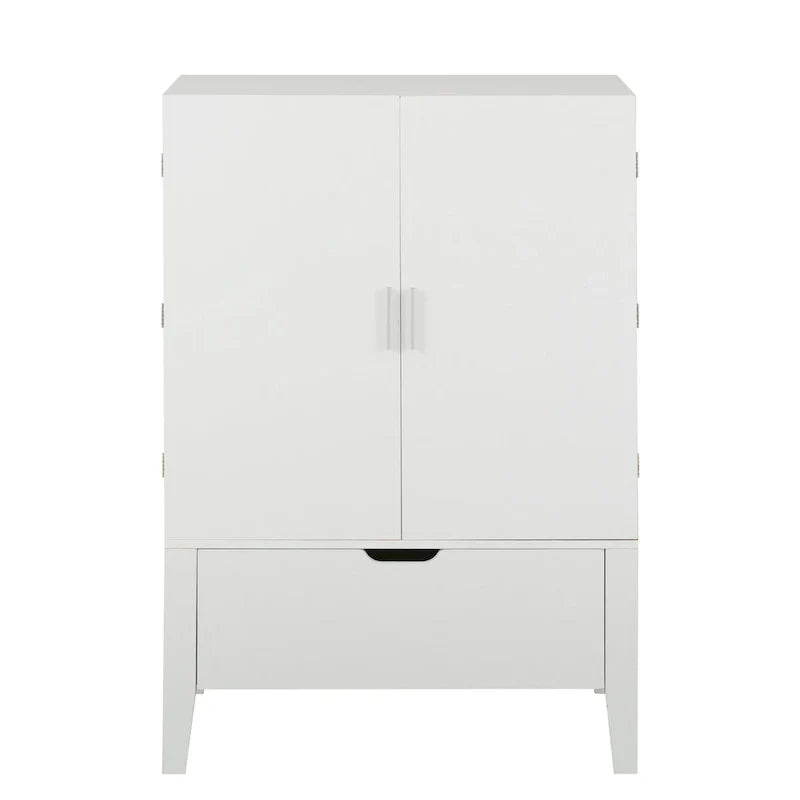 Meuble de buffet avec porte-bouteilles et porte-verres pour couloirs et salons
