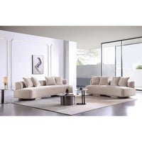 Ensemble Canapé Moderne 2 Pièces Manhattan Comfort Verandah en Chenille Multi