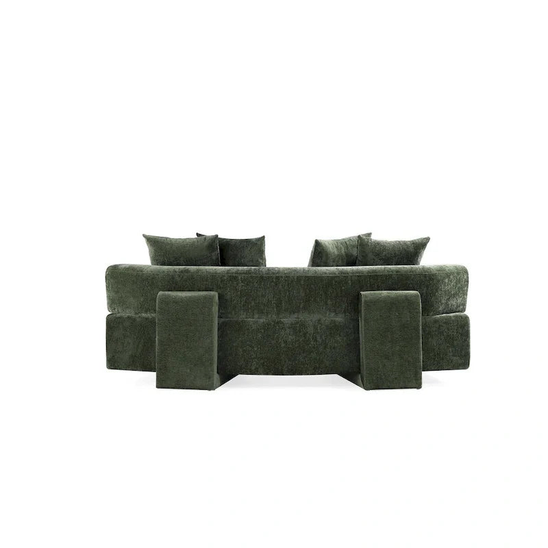 Ensemble Canapé Moderne 2 Pièces Manhattan Comfort Verandah en Chenille Multi