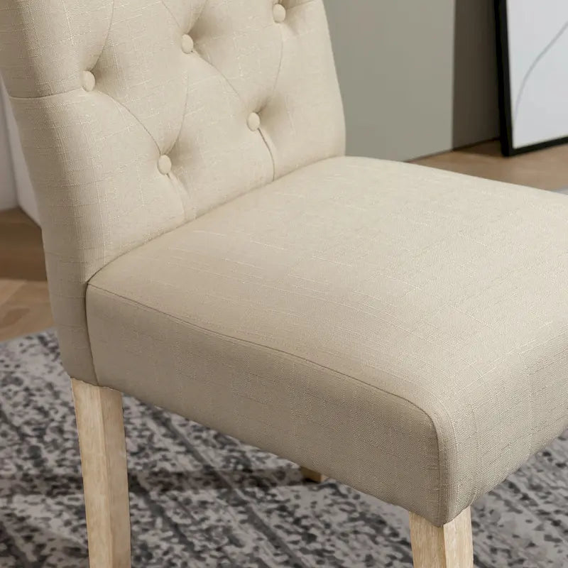 Ensemble de salle à manger rond 5 pièces Roundhill Furniture Banff, table ronde à traverse croisée avec 4 chaises capitonnées