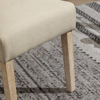 Ensemble de salle à manger rond 5 pièces Roundhill Furniture Banff, table ronde à traverse croisée avec 4 chaises capitonnées