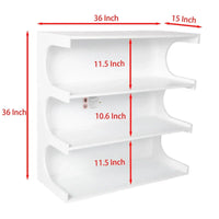 Étagère à livres et table basse multifonctionnelles à 4 niveaux blanches, étagère à livres créative, étagères de rangement minimalistes