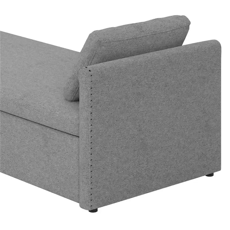 Méridienne moderne lit de repos petit lit de repos simple avec 2 tiroirs, sans matelas requis, parfait pour salons & bureau à domicile