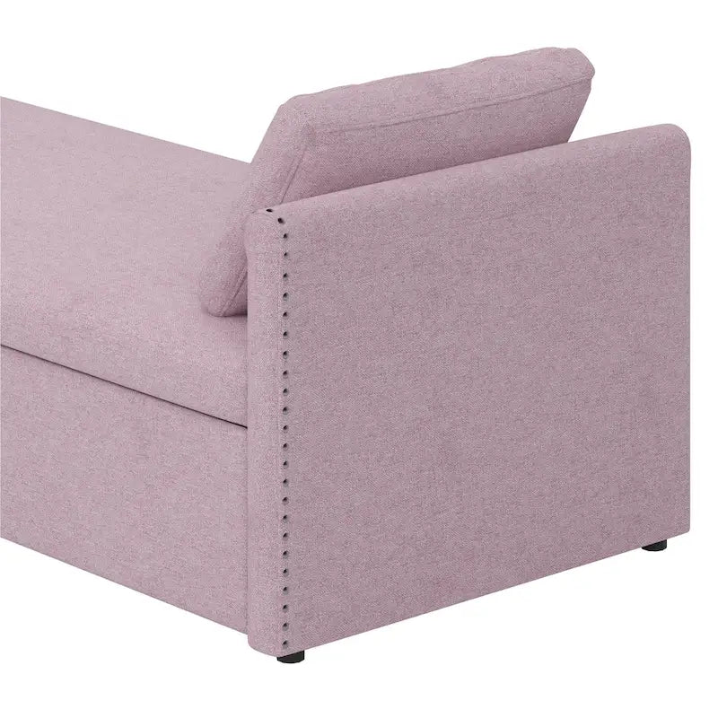 Méridienne moderne lit de repos petit lit de repos simple avec 2 tiroirs, sans matelas requis, parfait pour salons & bureau à domicile
