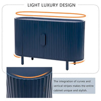 Buffet de luxe au design galbé avec étagères réglables
