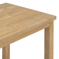 Ensemble de salle à manger hauteur comptoir 5 pièces, table élégante classique et 4 chaises en bois naturel délavé
