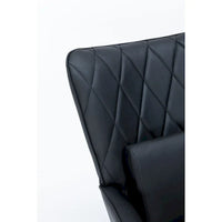 Fauteuil à bascule, fauteuil coulissant, fauteuil d'appoint à bascule avec coussin lombaire et ottoman pour chambre de bébé/salon/chambre