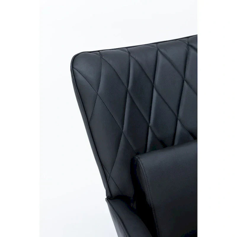 Fauteuil à bascule, fauteuil coulissant, fauteuil d'appoint à bascule avec coussin lombaire et ottoman pour chambre de bébé/salon/chambre