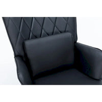 Fauteuil à bascule, fauteuil coulissant, fauteuil d'appoint à bascule avec coussin lombaire et ottoman pour chambre de bébé/salon/chambre