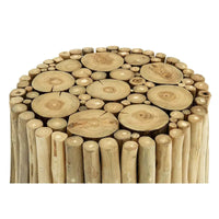 Table d'appoint en bois de teck fait main avec design en grappe de batons - Brun - Roche River Decor
