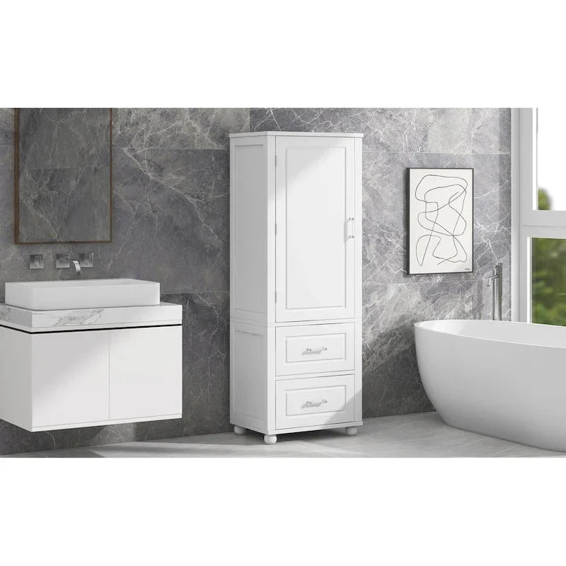 Meuble de rangement haut de salle de bain, Meuble de rangement sur pied