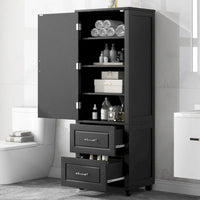 Meuble de rangement haut de salle de bain, Meuble de rangement sur pied