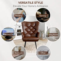 Chaise rembourrée en velours moderne