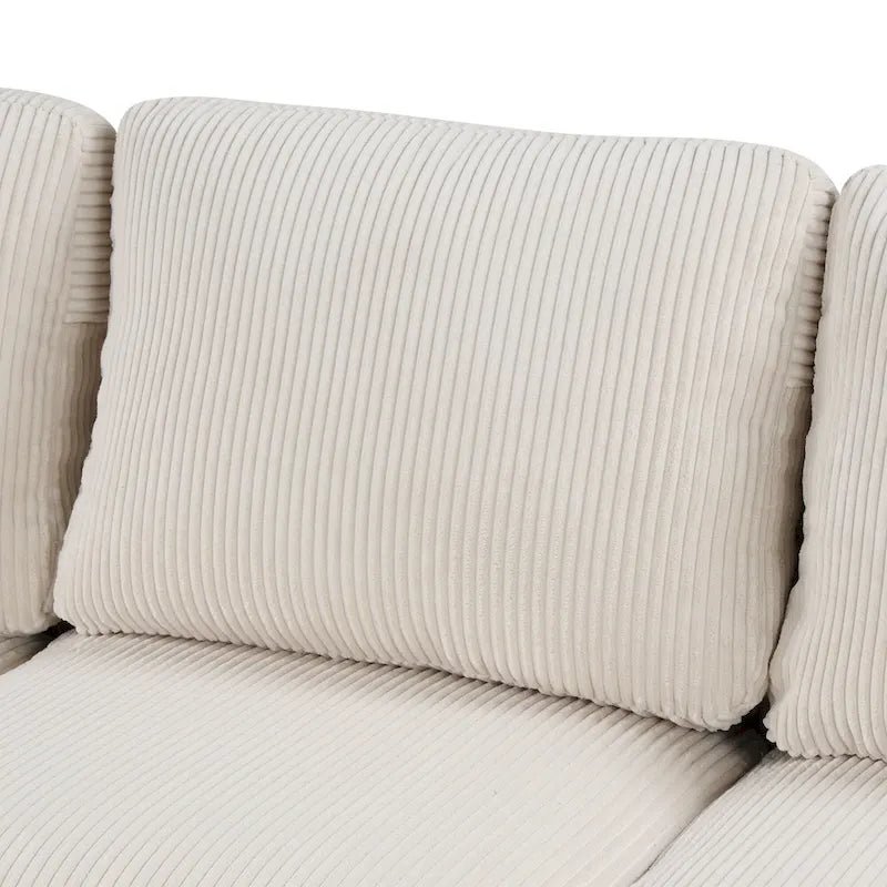 Canapé Modulable à Coussins en Forme de U pour Salons et Grands Espaces