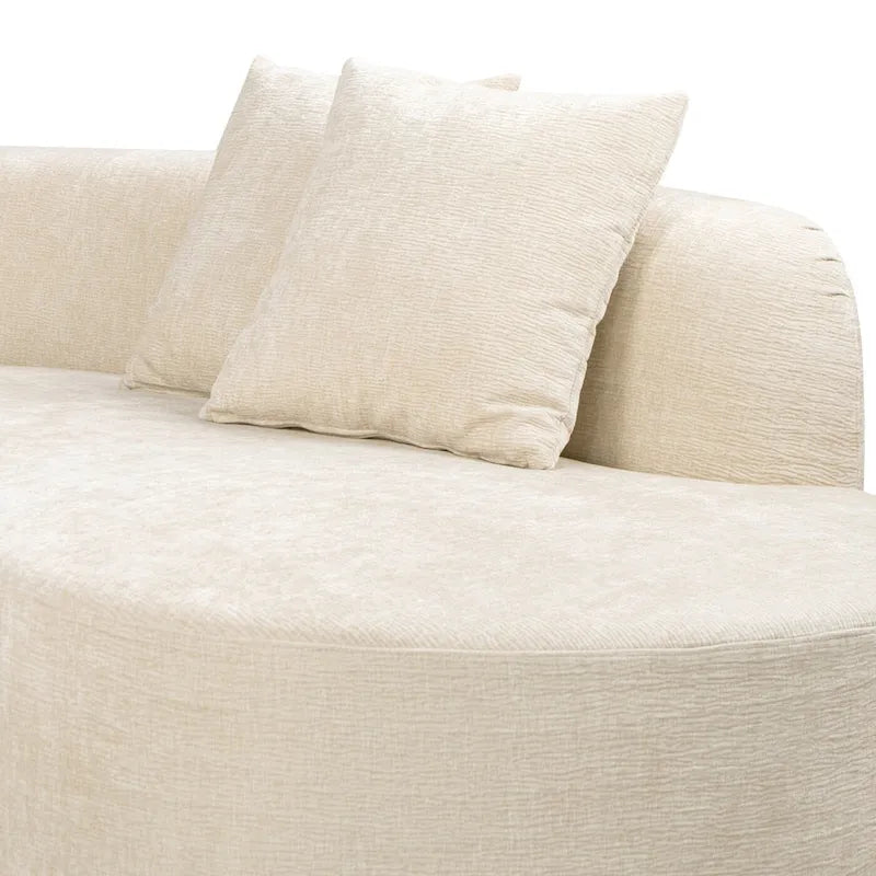 Canapé Sectionnel Incurvé Mallory 134.5 pouces Sofa-in-a-Box Orienté à Droite