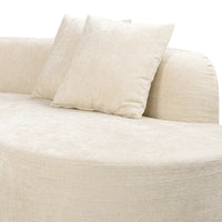 Canapé Sectionnel Incurvé Mallory 134.5 pouces Sofa-in-a-Box Orienté à Droite