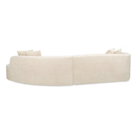 Canapé Sectionnel Incurvé Mallory 134.5 pouces Sofa-in-a-Box Orienté à Droite