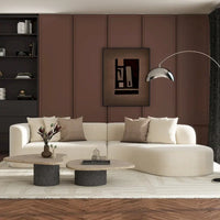 Canapé Sectionnel Incurvé Mallory 134.5 pouces Sofa-in-a-Box Orienté à Droite