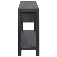 Console en bois avec 2 tiroirs et 1 étagère pour couloir et salon