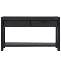 Console en bois avec 2 tiroirs et 1 étagère pour couloir et salon