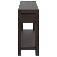 Console en bois avec 2 tiroirs et 1 étagère pour couloir et salon
