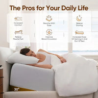 Cadre de lit réglable avec massage anti-stress, base à télécommande sans fil, moteur silencieux