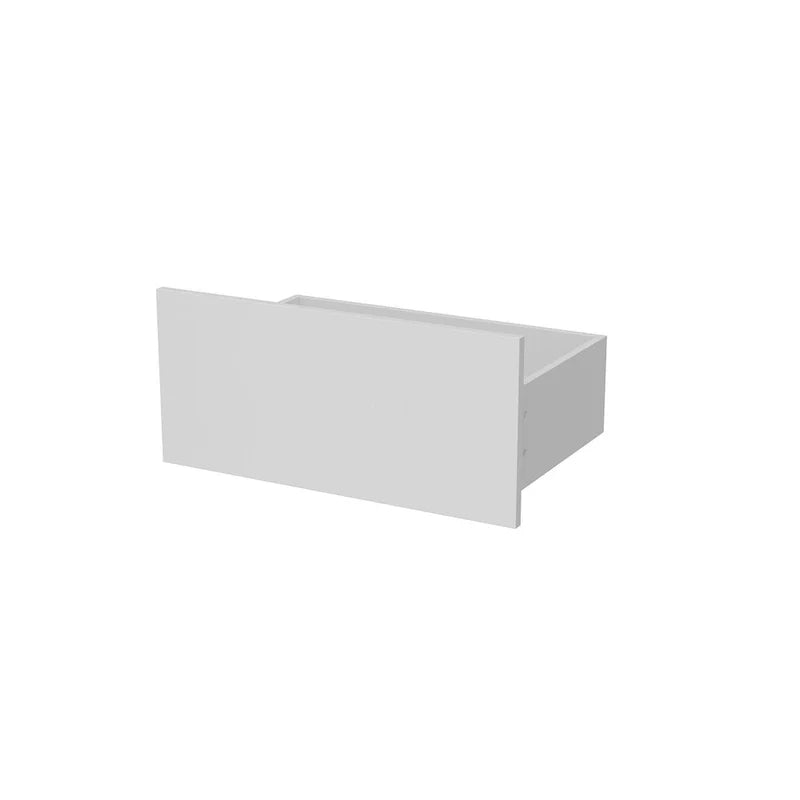 Console TV contemporaine - Armoire de rangement, meuble multimédia blanc