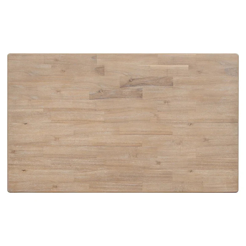 Ensemble de salle à manger 6 pièces en bois massif « Natural Wood Wash » avec banc