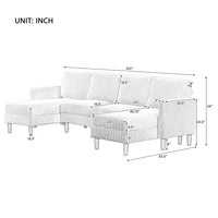Canapé d'angle en U 103W,