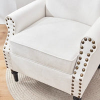 Lot de 2 fauteuils d'appoint classiques rembourrés