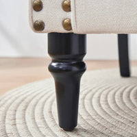 Lot de 2 fauteuils d'appoint classiques rembourrés