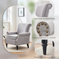 Lot de 2 fauteuils d'appoint classiques rembourrés