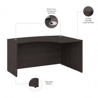 Coque de bureau en L droite Studio C 60W par Bush Business Furniture
