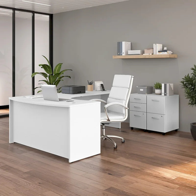 Coque de bureau en L droite Studio C 60W par Bush Business Furniture
