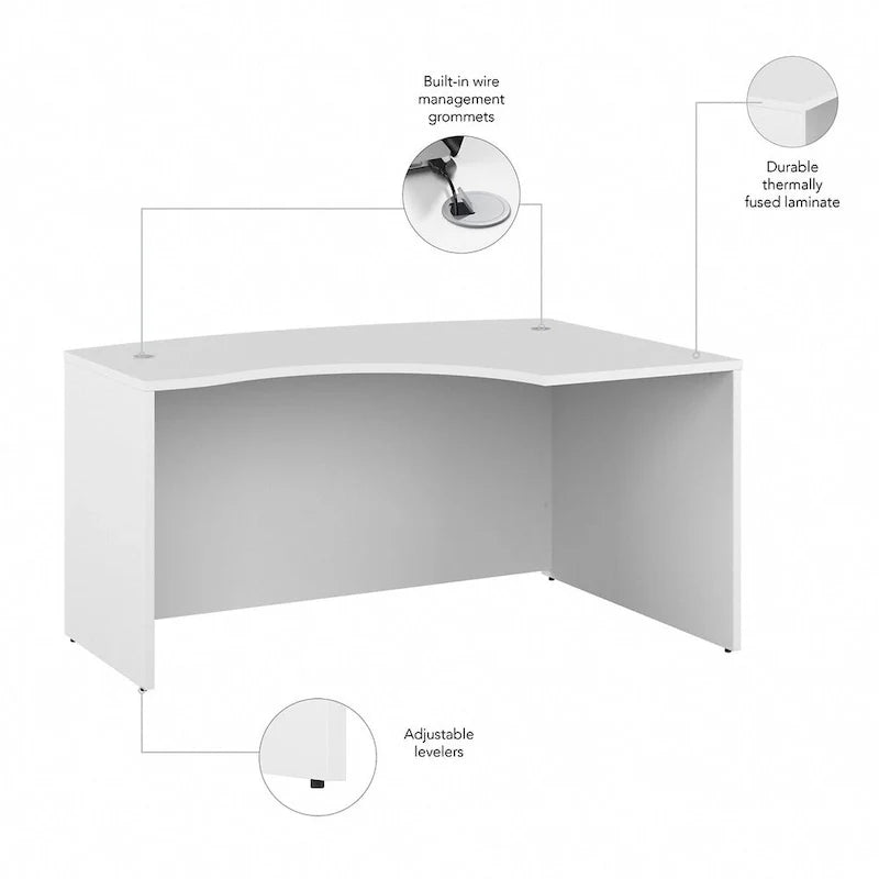 Coque de bureau en L droite Studio C 60W par Bush Business Furniture