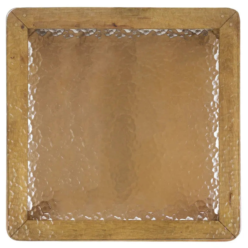 SAFAVIEH Couture Benecarlo Table d'appoint avec plateau en verre - 22x22x21 po