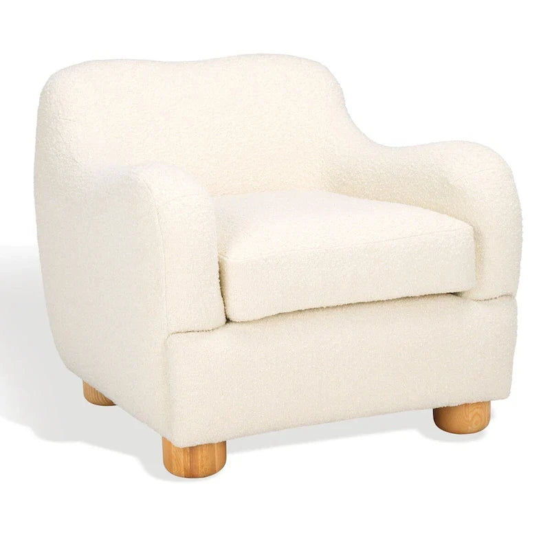 Fauteuil d'appoint SAFAVIEH Couture Dyanna Boucle - 33Lx35Px30H
