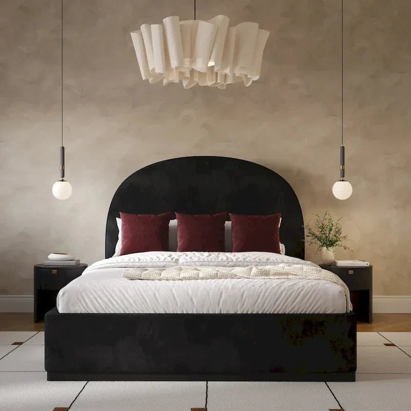 Lit King Size en velours Marlow