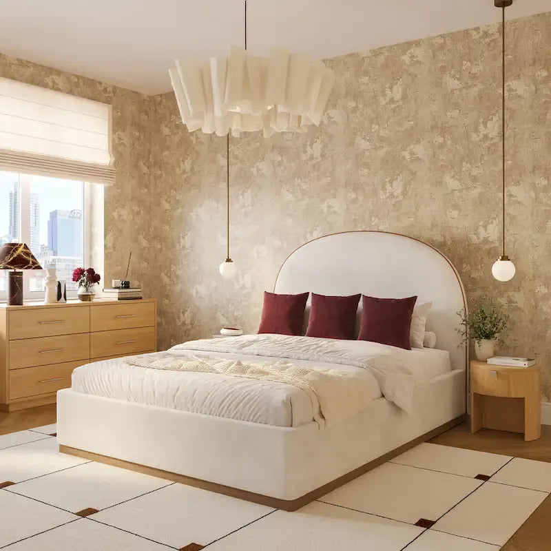 Lit King Size en velours Marlow