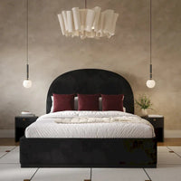 Lit King Size en velours Marlow