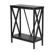 Meuble pour aquarium Aquatic Fundamentals de 20 gallons en acier noir avec cadre en X