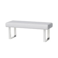 Banc de salle à manger Somette Leah Blanc - Banc de salle à manger